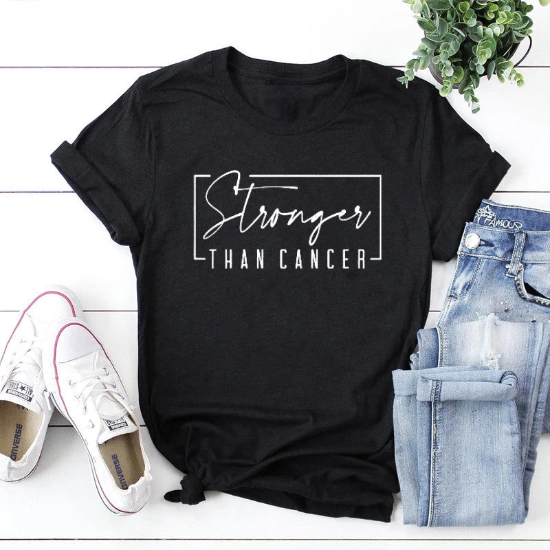 the STRONGER THAN CANCER - Cancer Survivor T-Shirt
