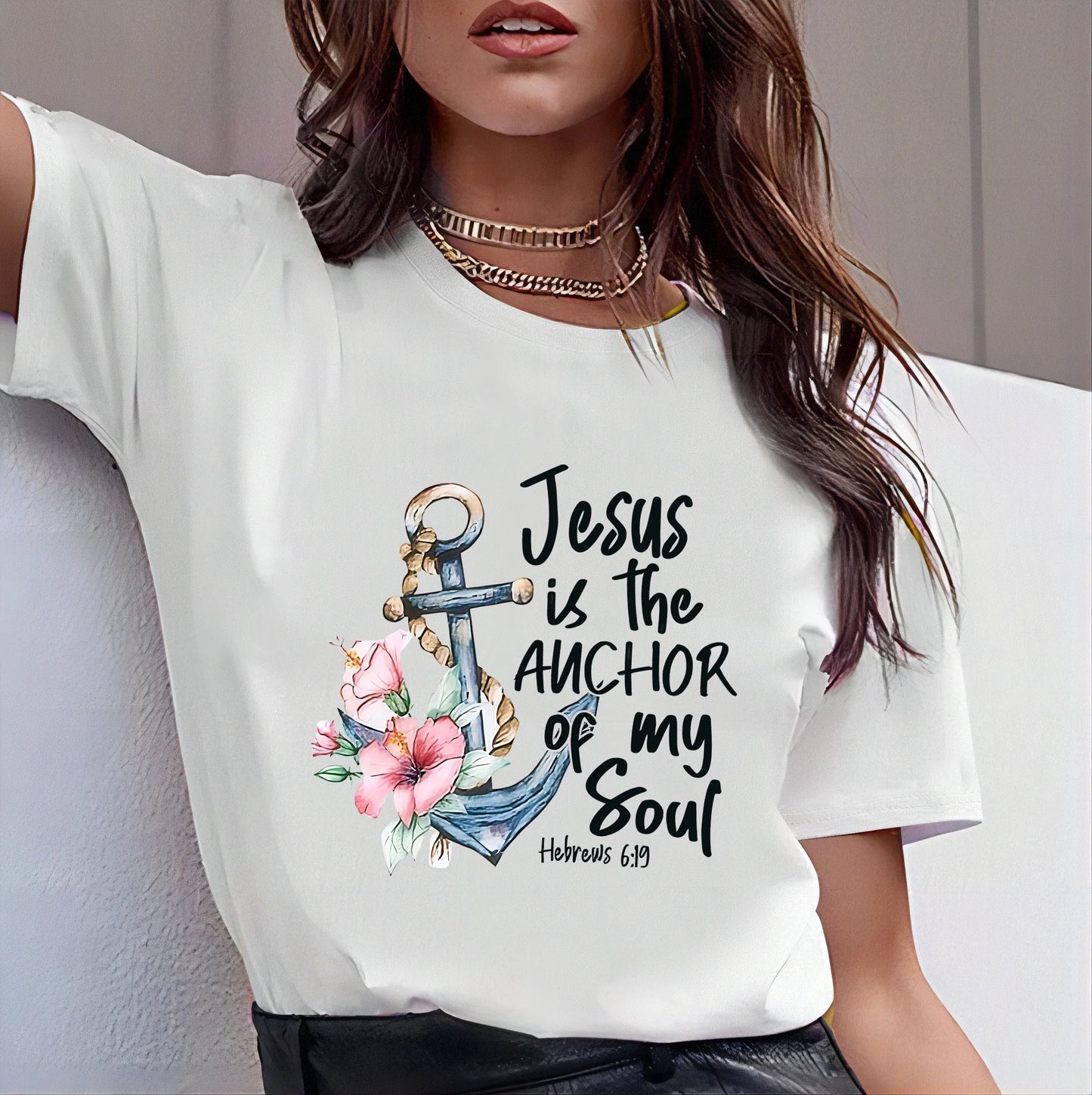 the SOUL ANCHOR - Jesus Took Naps Be Like Jesus Christian T-Shirt, Fashion Casual Summer Top Woman's Clothing