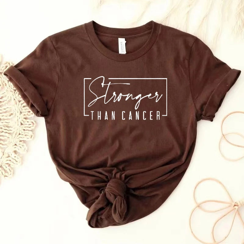 the STRONGER THAN CANCER - Cancer Survivor T-Shirt