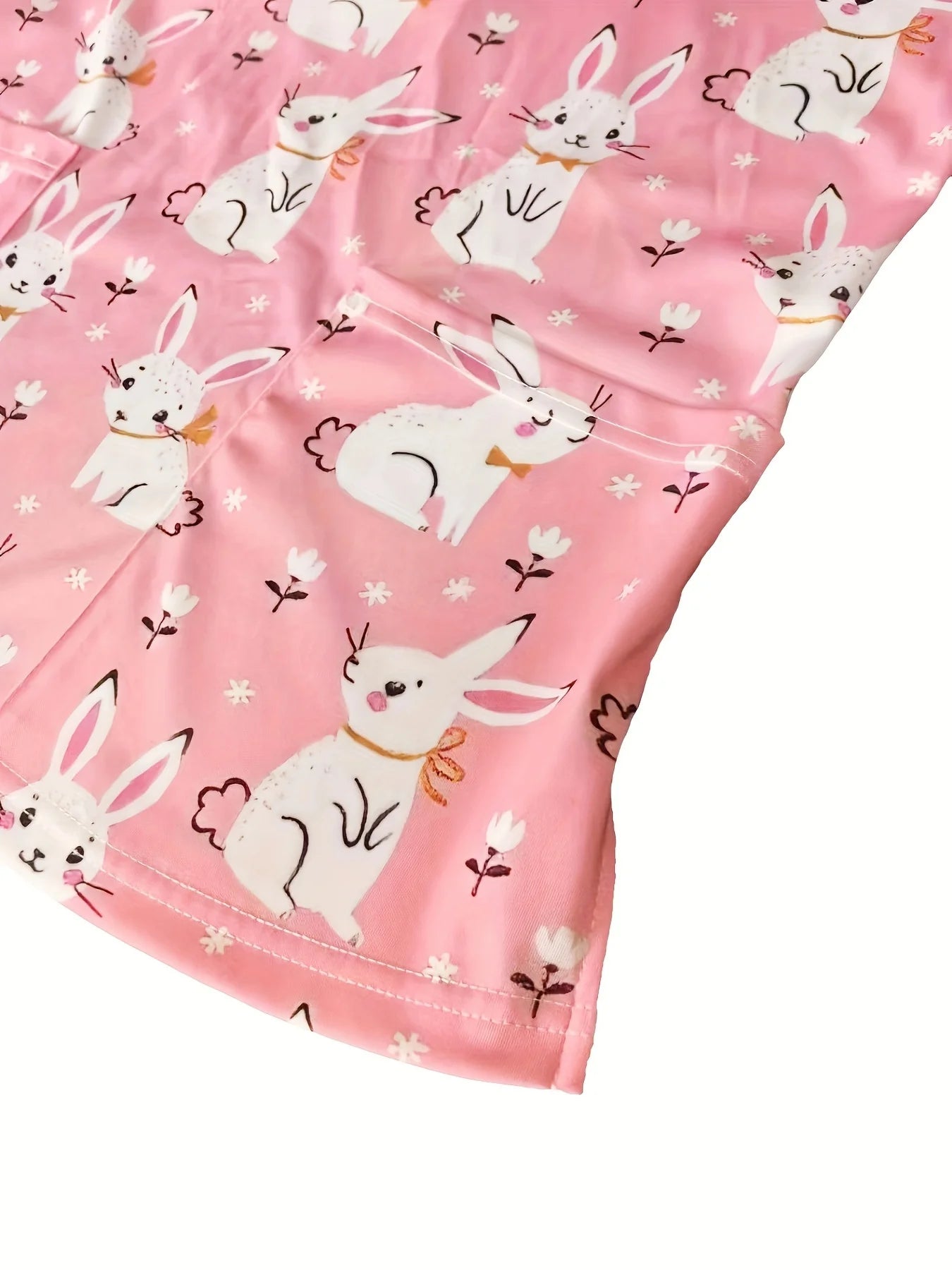 Surgical Uniforms Woman Pink Ribbon Print Heal Nurse Tops V-Neck Short Sleeve Patch Pocket Cancer Fighter Clinical Uniform Woman