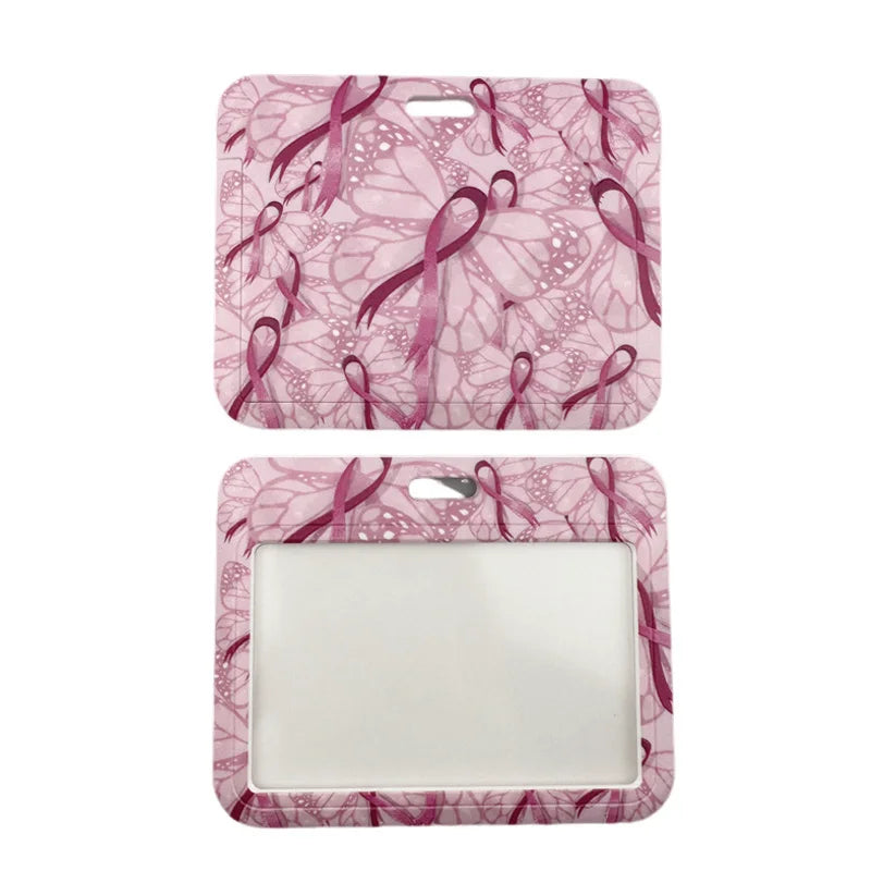 the VIP LANYARD - Prevention of Breast Cancer Pink Ribbon Women Lanyard, Neck Key Strap for Phone Keys ID Card