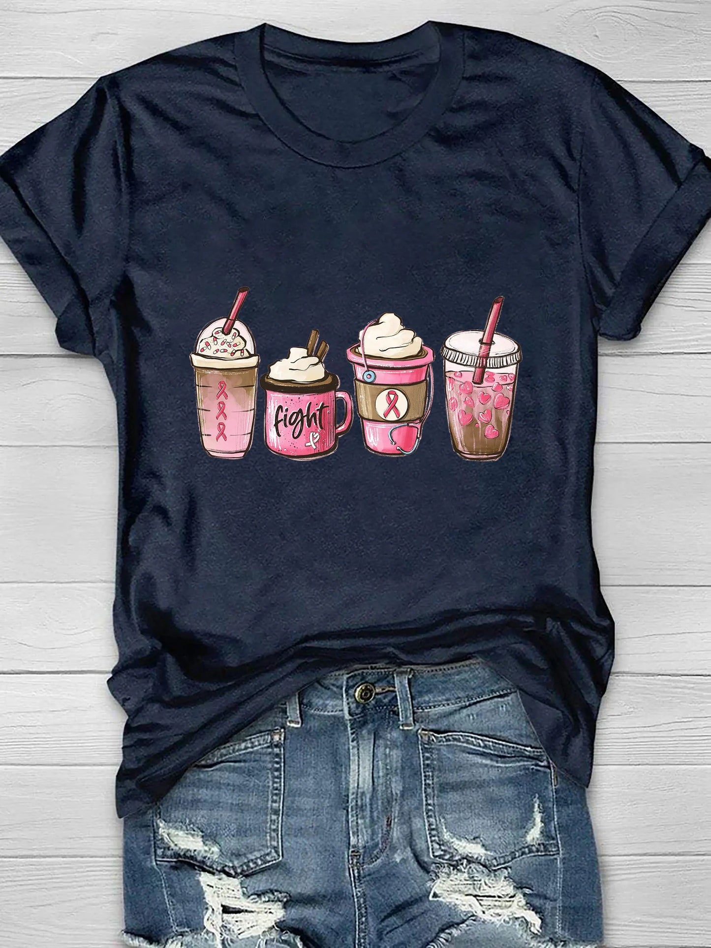 the CURE CAFE - Breast Cancer Warrior T-Shirt