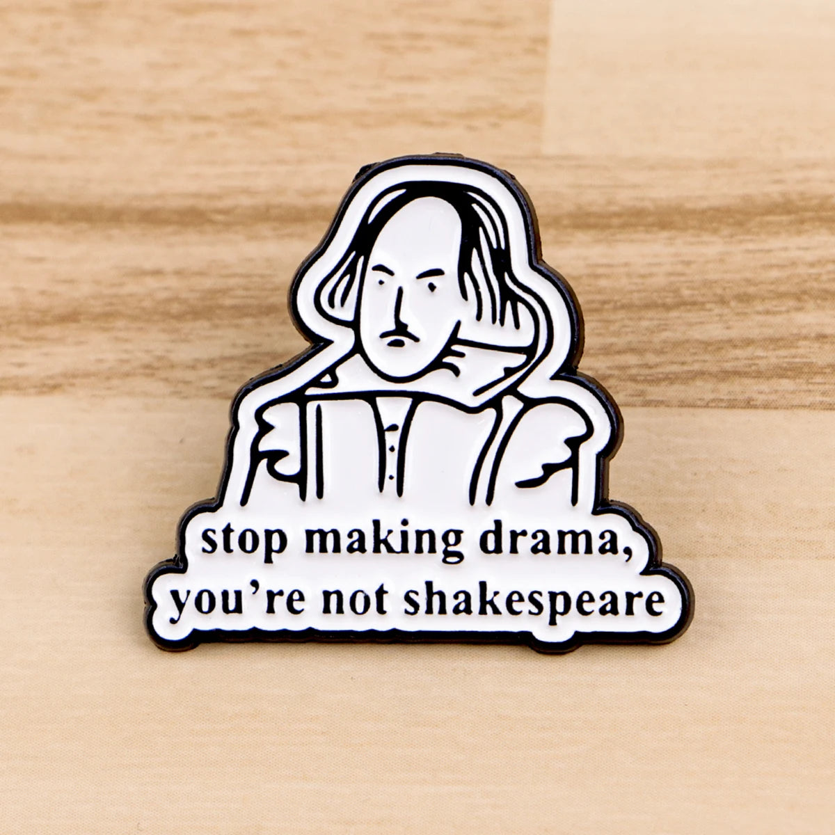 the SHAKESPEARIAN - Shakespeare Quotes Enamel Pins, Funny Phrase Brooch Lapel Pin Badge, Clothing Accessories Fashion Jewelry Friend Gifts