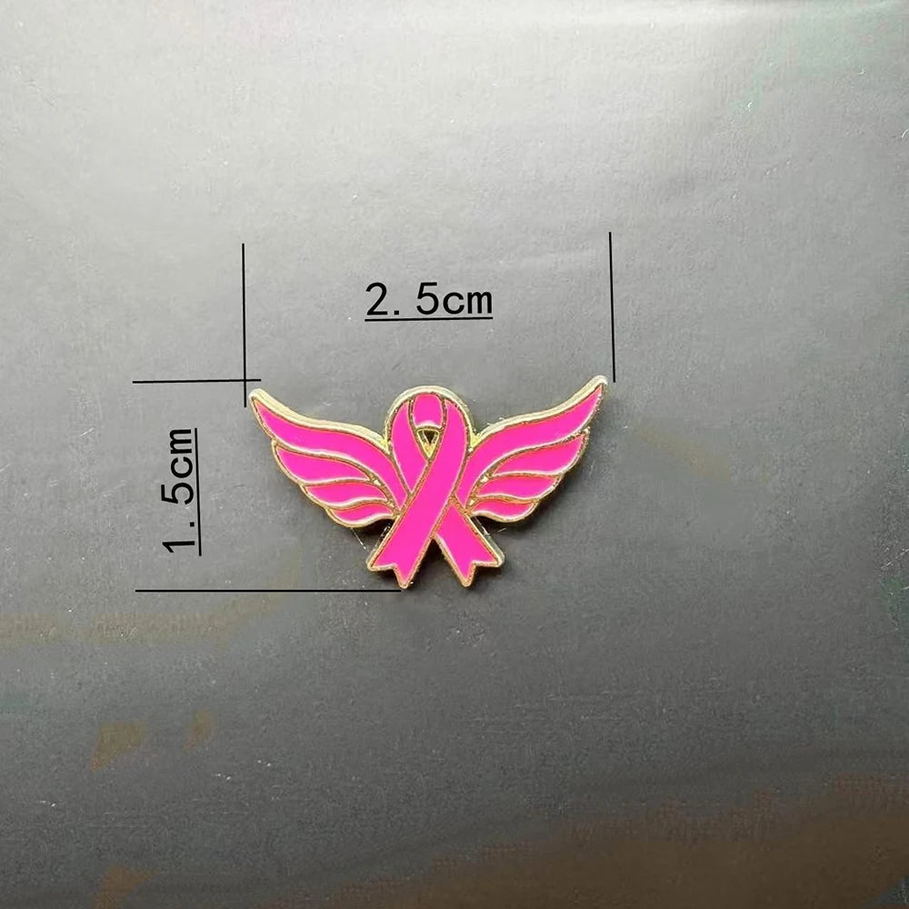 Breast Cancer Ribbon Brooch Breast Cancer Pin Breast Cancer Awareness Pin Pink Ribbon Badge For Support Fashion Accessories
